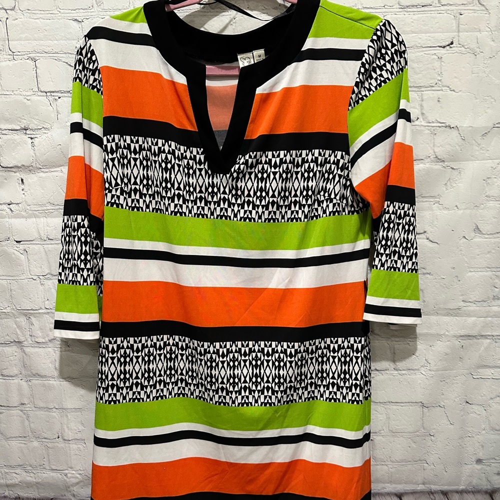 Emma & Michele Stripe Mini Dress  Sz M